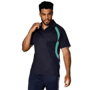 GamegearA Mens CooltexA Riviera Polo Shirt / Mens Sportswear (2XL) (Black/Electric Blue)