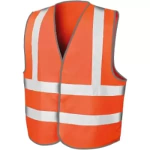Result Mens Core Safety Hi Viz Vest (Pack of 2) (S/M) (Fluorescent Orange) - Fluorescent Orange