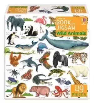 Usborne Book and Jigsaw Wild Animals by Sam Smith