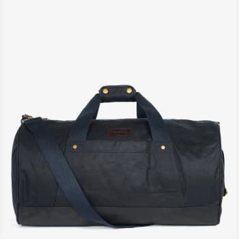 Barbour Mens Explorer Wax Duffle Bag - Navy
