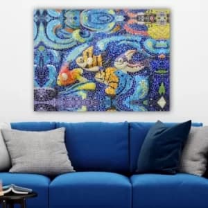 190355624_70100 Multicolor Decorative Canvas Painting