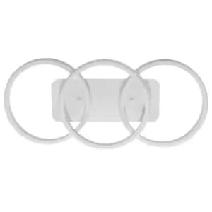 Bari Integrated LED Semi Flush Light White 45cm