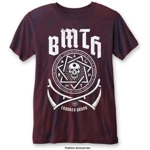 Bring Me The Horizon - Crooked Young Unisex Large T-Shirt - Blue,Red