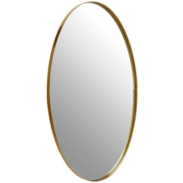 Premier Housewares Versatile Wall Mirror, Reflective Hallway Mirror, Lounge Mirror for Home Office Gold