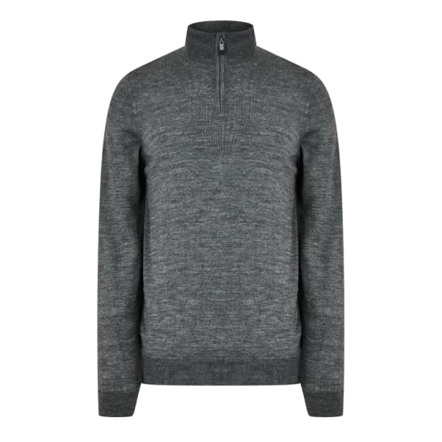 Lyle and Scott Lyle Eagle Qz Knit - Grey Grey XS