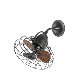 Keiki Small Wall / Ceiling Fan Without Light Brown