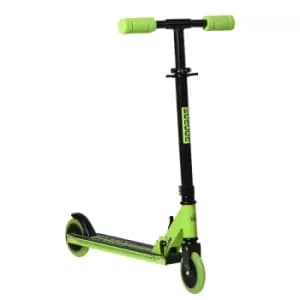 Homcom Foldable Scooter For Kids Toddler With Adjustable Height Brake Green