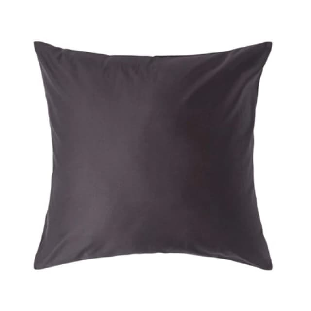 Homescapes Continental Egyptian Cotton Pillowcase 1000 TC, 80 x 80cm Dark Grey