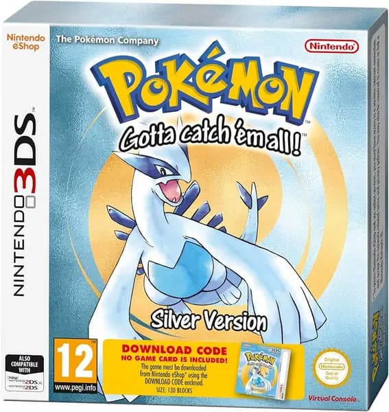 Pokemon Silver Nintendo 3DS Game