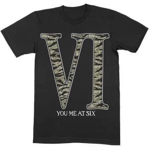 You Me At Six - Camo VI Unisex Large T-Shirt - Black