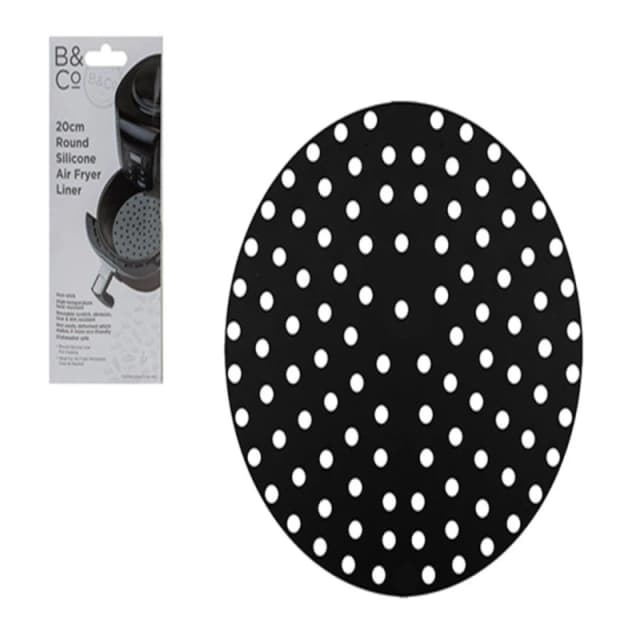 B and Co B and C Air Fryer Round Liner Round unisex 20cm
