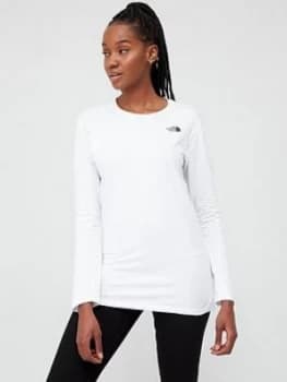 The North Face Long Sleeve Simple Dome T-Shirt - White Size M Women