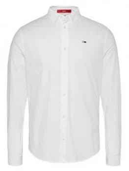 Tommy Jeans Tjm Slim Stretch Fit Oxford Shirt - White