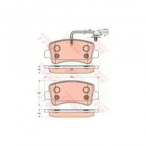 Brake Pad Set TRW GDB1903