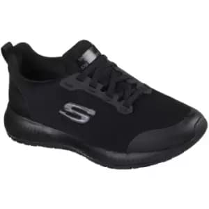 Skechers Womens/Ladies Squad Lace Up Safety Shoes (5 UK) (Black) - Black