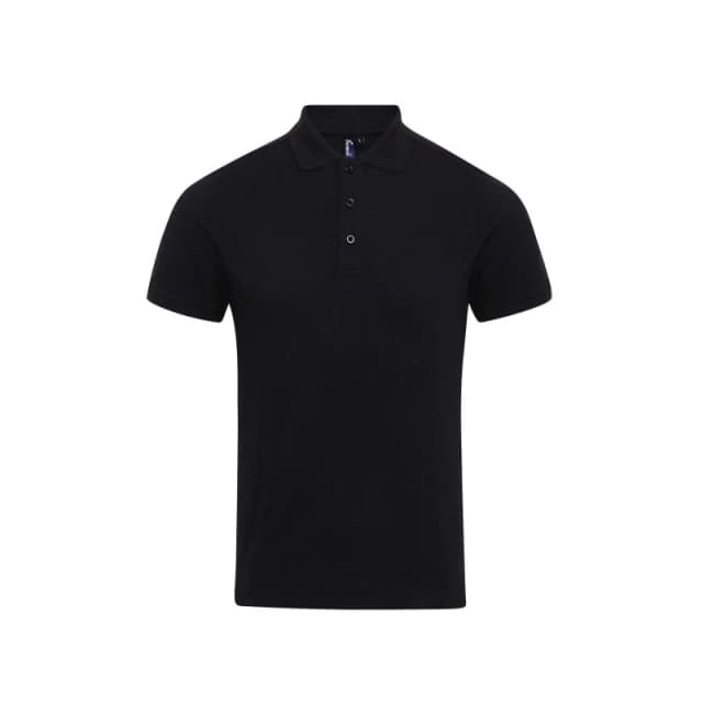 Premier Premier Men Coolchecker Plus Pique Polo With CoolPlus in Black Size: Small Black S Male 5057819682502