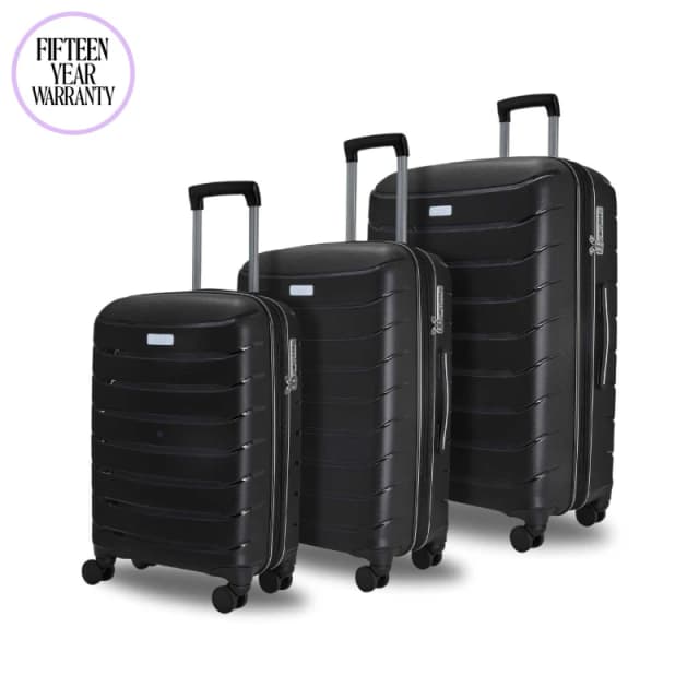 Rock Prime Cabin Suitcases Black TR-0241-BLK-S