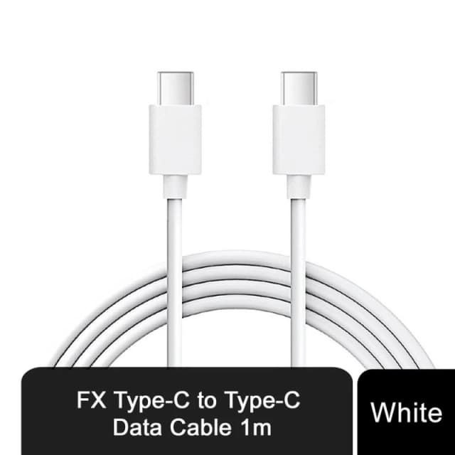 FX FX Braided USB-C to USB-C Data Cable - Fast Charge, Sync, and Transfer - 1M