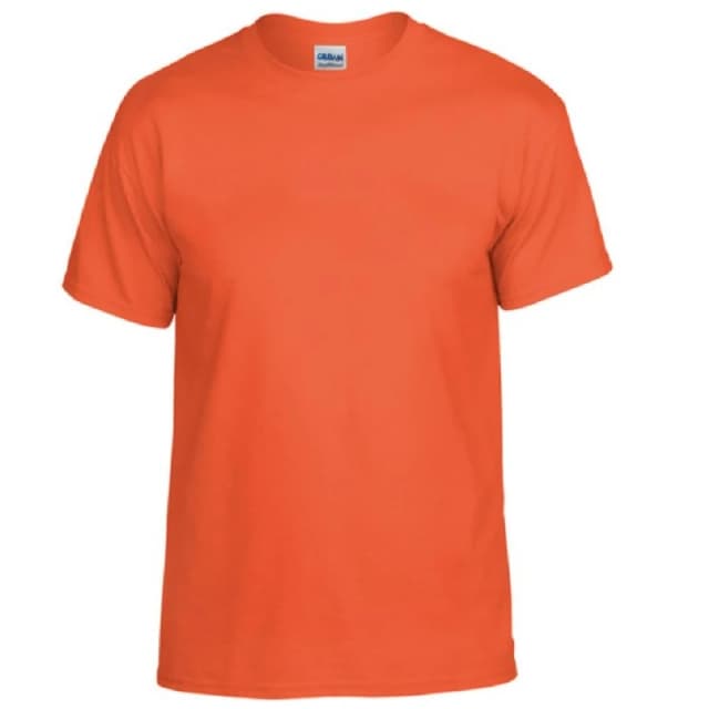 Gildan Mens DryBlend Adult Short Sleeve T-Shirt in Orange Size: Medium Orange Male M
