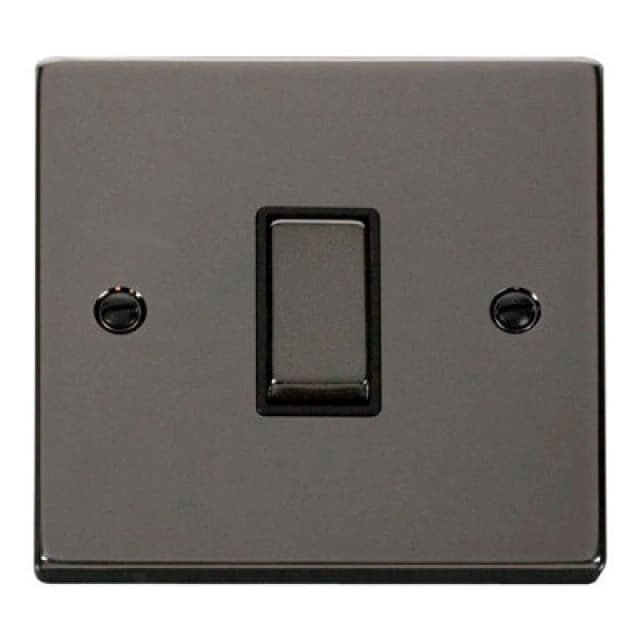 SE Home Black Nickel 10A 1 Gang 2 Way Ingot Light Switch Black