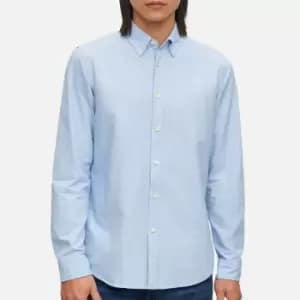 BOSS Orange Mens Rickert Long Sleeved Shirt - Open Blue - M