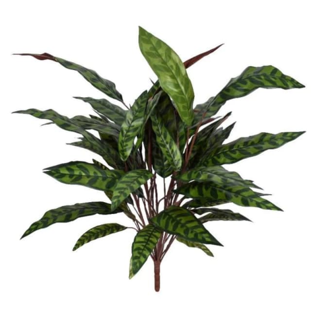 N/A 90cm Fire Retardant Artificial Peacock Foliage Bush