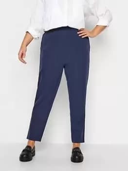 Yours Hazel Tapered Trouser Navy, Blue, Size 16, Women