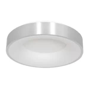 Ring Sled Cylindrical Ceiling Light Geborsteld Zilver
