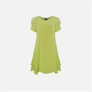 James Lakeland Short Sleeve Wave Hem Dress - Green