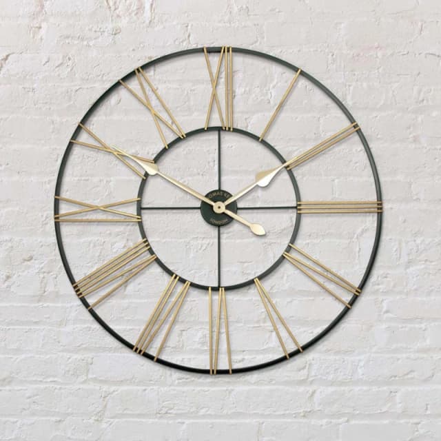 Thomas Kent Summer House Wall Clock, 81cm, Gold