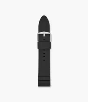 Fossil Men 22mm Black Silicone Watch Strap