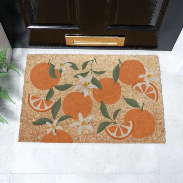 Artsy Mats Orange Pattern Doormat (60 X 40Cm), Brown 6040W-OrangeS