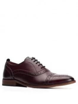 Base London Cast Lace Up Brogue - Dark Red