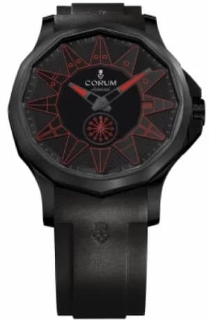 Corum Watch Admiral Legend 42 All Black Red