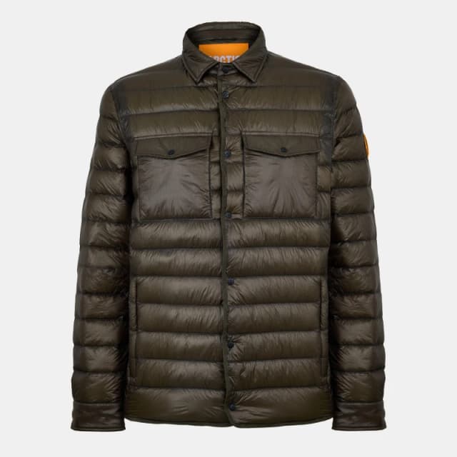 Arctic Army Mens Commando Water Resistant Down Jacket Brown C30128 male X Small