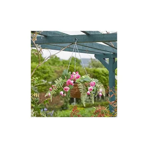Smart Garden Faux Pink Rose Hanging Basket One Colour VGMBS Unisex