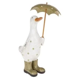 Polka Dot Brolly Duck Green Ornament