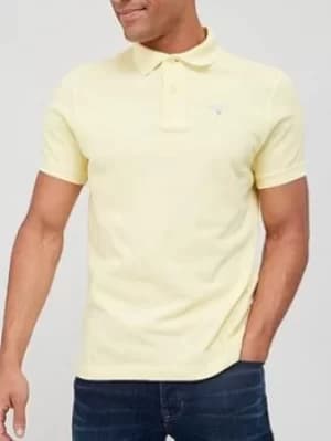 Barbour Sports Polo Shirt -Yellow, Lemon Size M Men