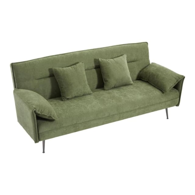 Kabinet UK 3-Seater Contemporary Convertible Sofa Bed Green unisex One size