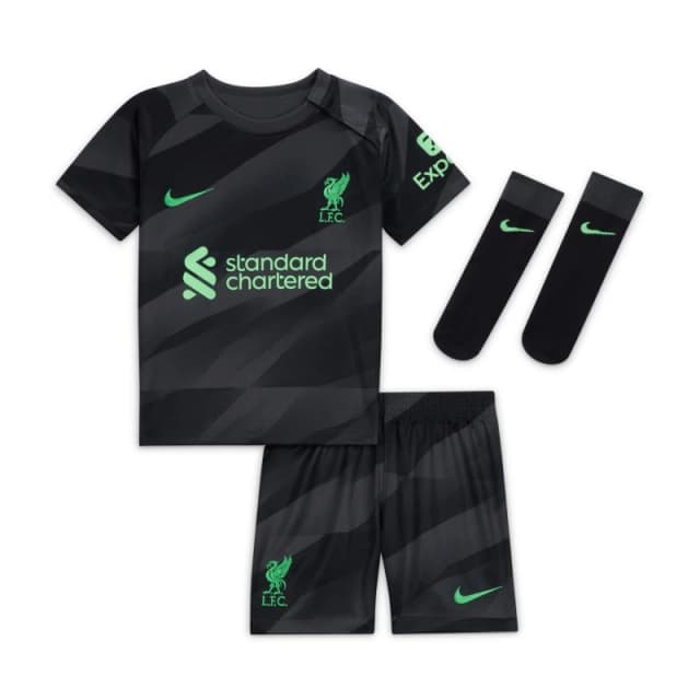Nike Liverpool Goalkeeper Home Babykit 2023 2024 - Black 3 - 6 Months