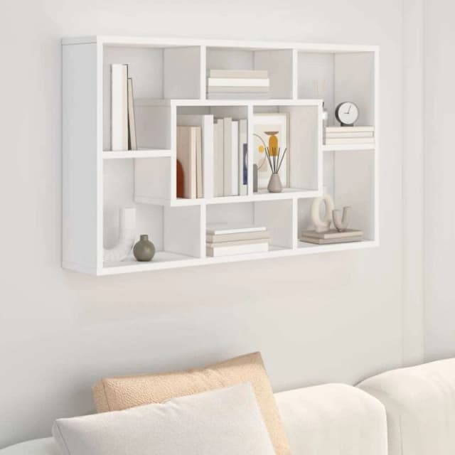 VIDAXL Wall Shelf White 85x16x52.5cm Engineered Wood Vidaxl 8720287077923