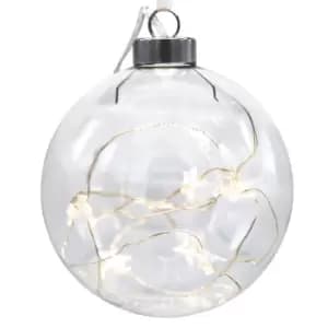 LED Baubel Transparent Glass 9.5cm Warm White