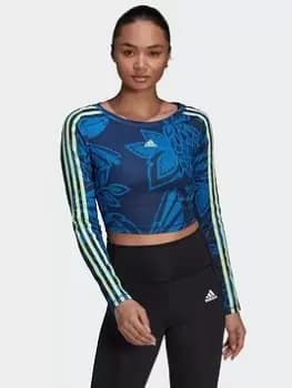 Adidas Farm Rio Crop Long Sleeve Sweatshirt