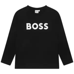 Boss Boss Large Logo T-Shirt Junior Boys - Black