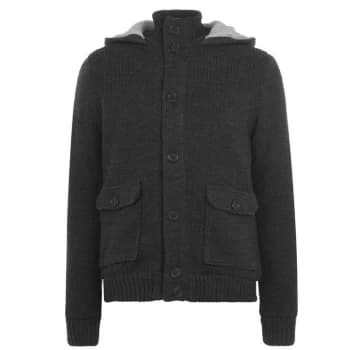 Kangol Knit Jacket Mens - Charcoal Marl
