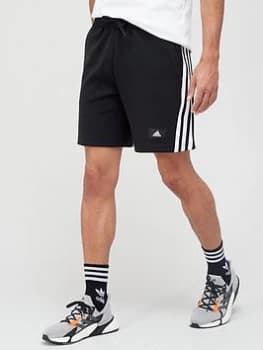 adidas Future Icon 3 Stripe Shorts - Black, Size L, Men