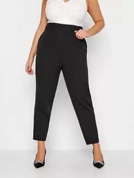 Yours Hazel Tapered Trouser Black, Size 18, Women