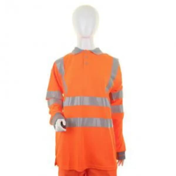 Beeswift LADIES Hi Visibility OR Long Sleeve POLO XS LPK28ORXS BESWLPK28ORXS