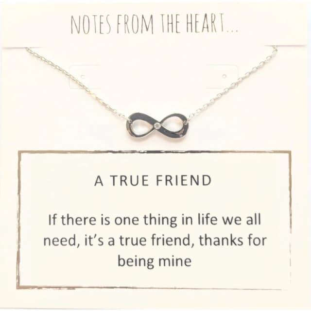 Notes From The Heart NFTH A TRUE FRIEND Pendant Silver unisex one size