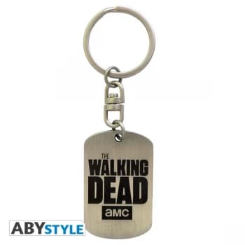 The Walking Dead - Dog Tag Logo Metal Keyring